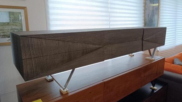 Stilinga spintelė „Wyatt“ 175x40x41 cm – natūralaus akacijos medžio akcentas Jūsų interjere - Image 2