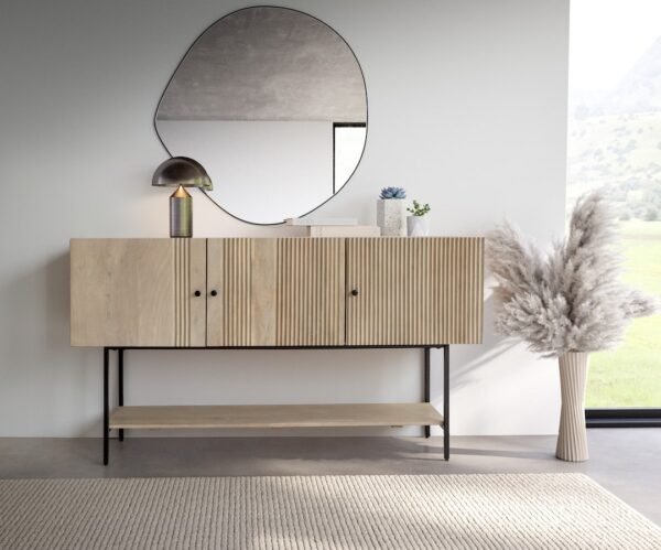 spintelė nencia 165x41x91 cm mango mediena