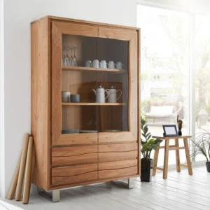 vitrina live edge 120x46x192,5 cm