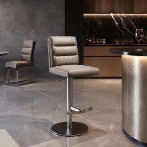 baro kėdė pejo-flex iš natūralios odos, reguliuojamo aukščio, sukasi 360